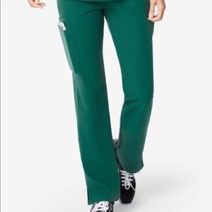 FIGS Kade Cargo Scrub Pants, hunter green, XS